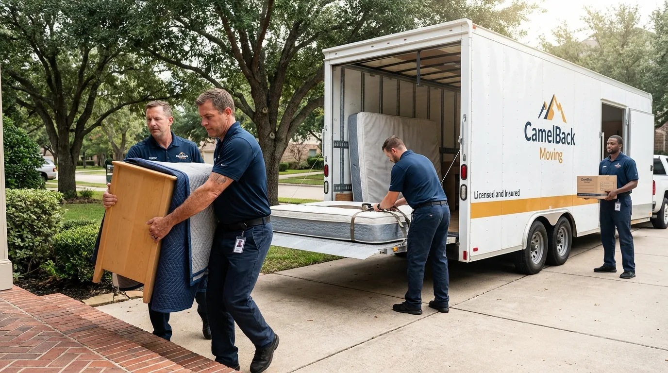 Crew loading residential truck for cross-state move from Salyersville, KY