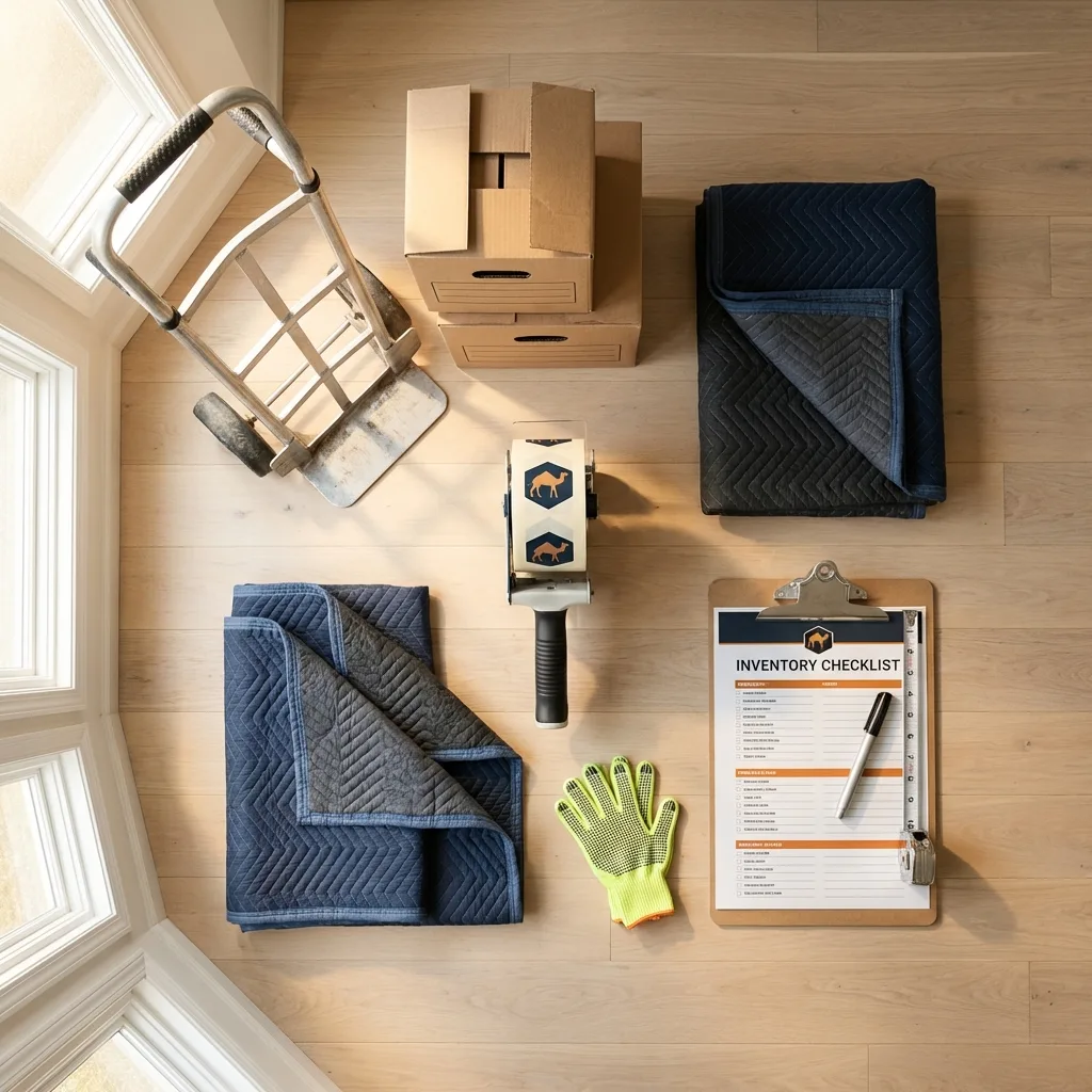 Professional moving supplies and packing materials layout for Salyersville residential relocations
